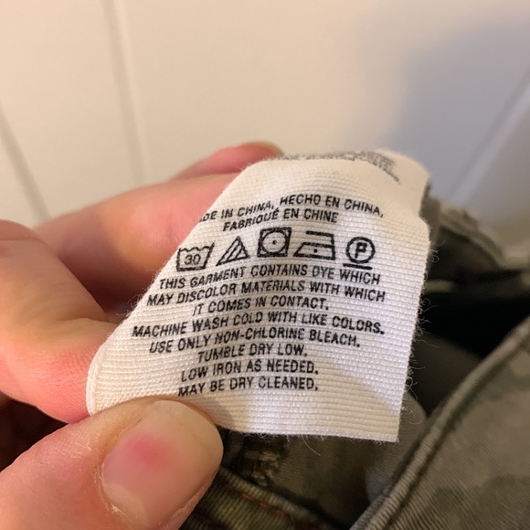 Anthropologie HEI HEI Camouflage Camo Pants Skinny Size 25 - Picture 10 of 11